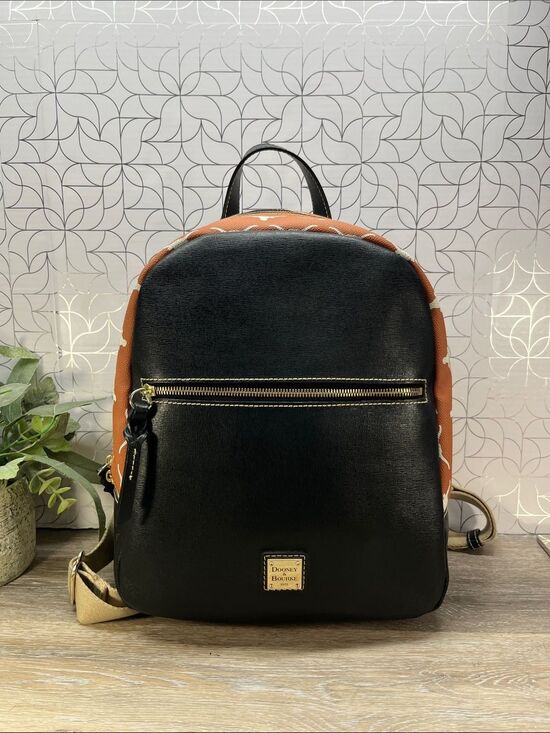 Dooney & Bourke Handbags - 5341 Dooney & Bourke Black orange Texas Longhorns backpack 267585341